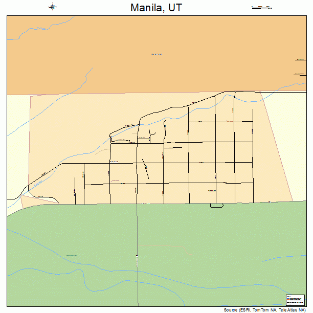 Manila, UT street map