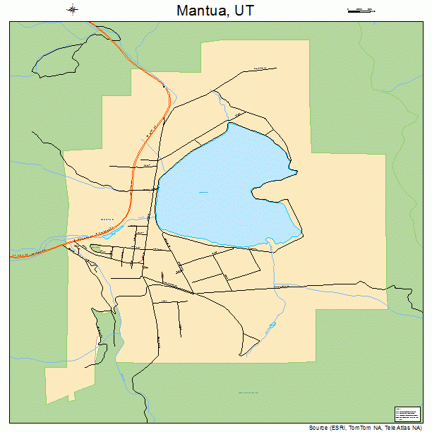 Mantua, UT street map