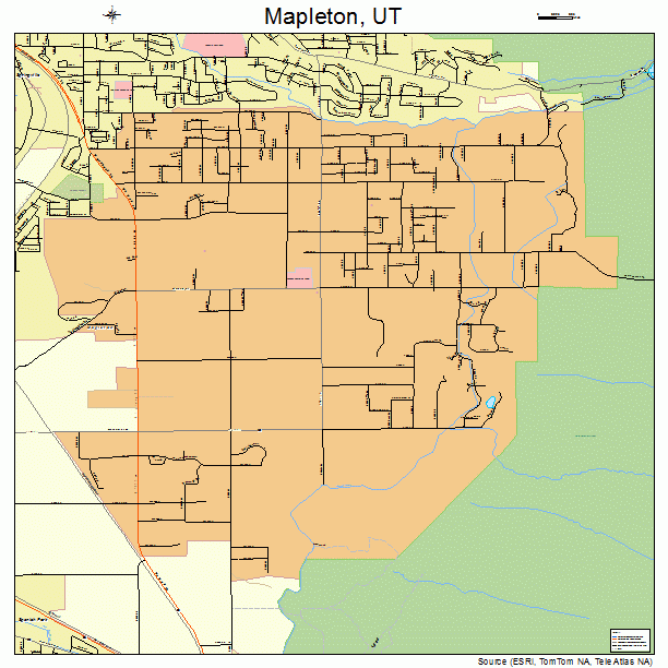 Mapleton, UT street map