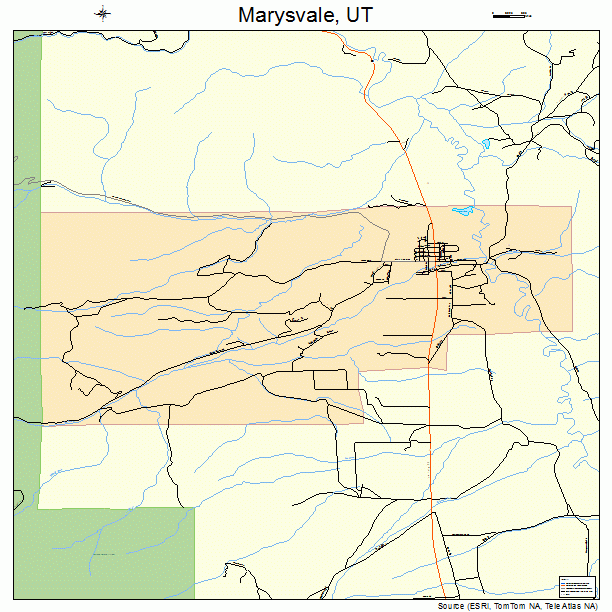 Marysvale, UT street map