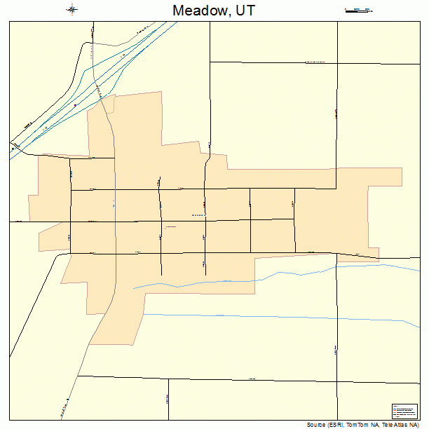 Meadow, UT street map