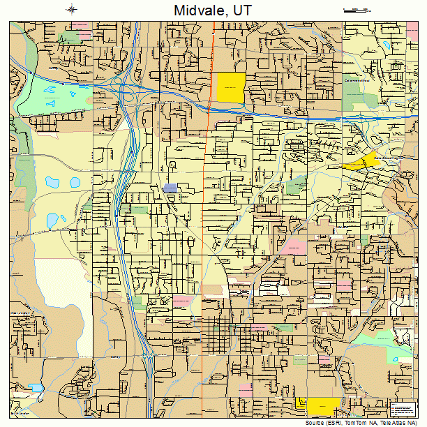 Midvale, UT street map