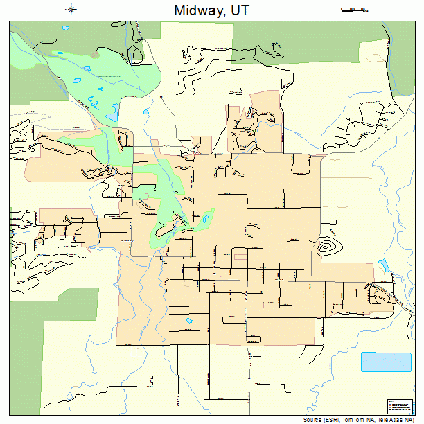 Midway, UT street map