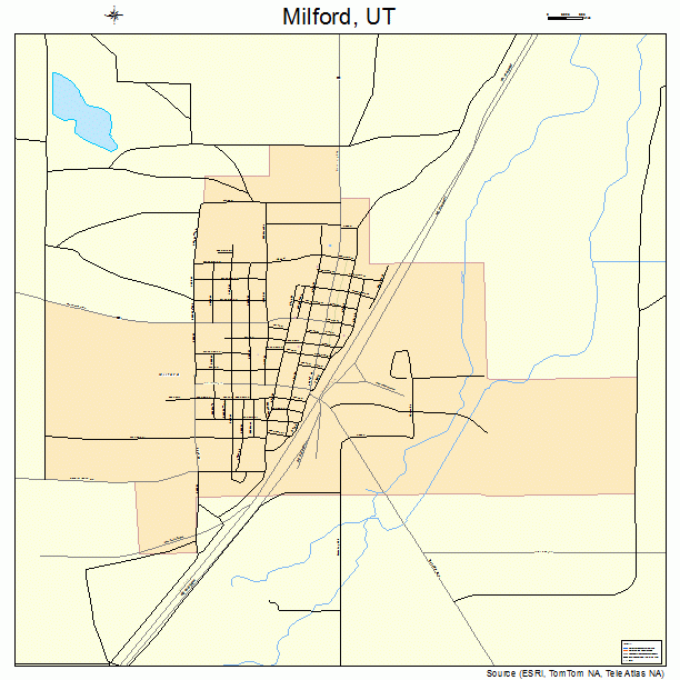 Milford, UT street map