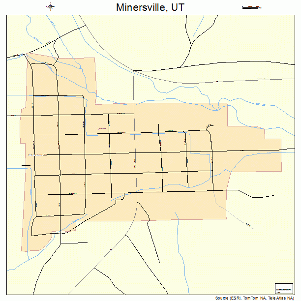 Minersville, UT street map