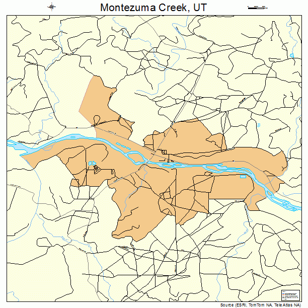 Montezuma Creek, UT street map