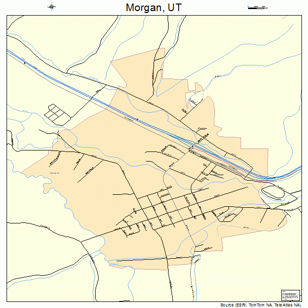 Morgan, UT street map