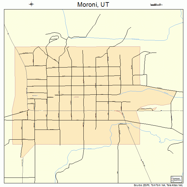 Moroni, UT street map