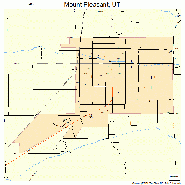 Mount Pleasant, UT street map
