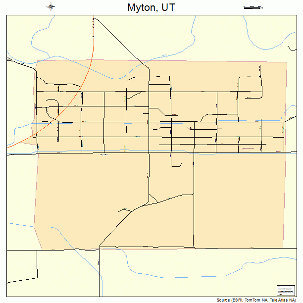 Myton, UT street map