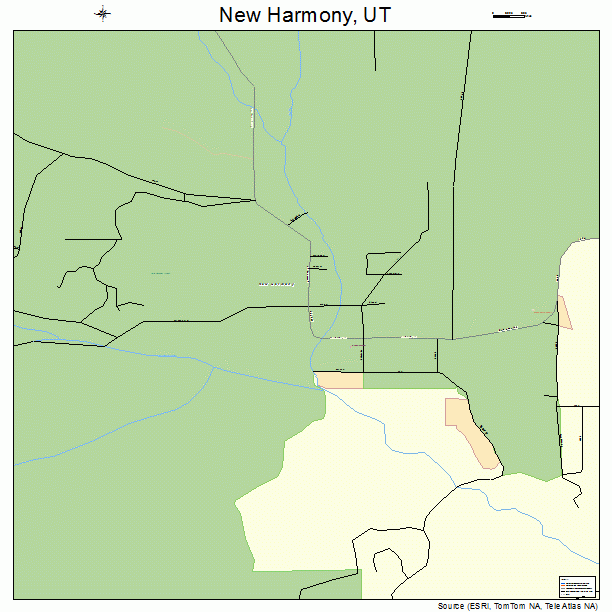 New Harmony, UT street map