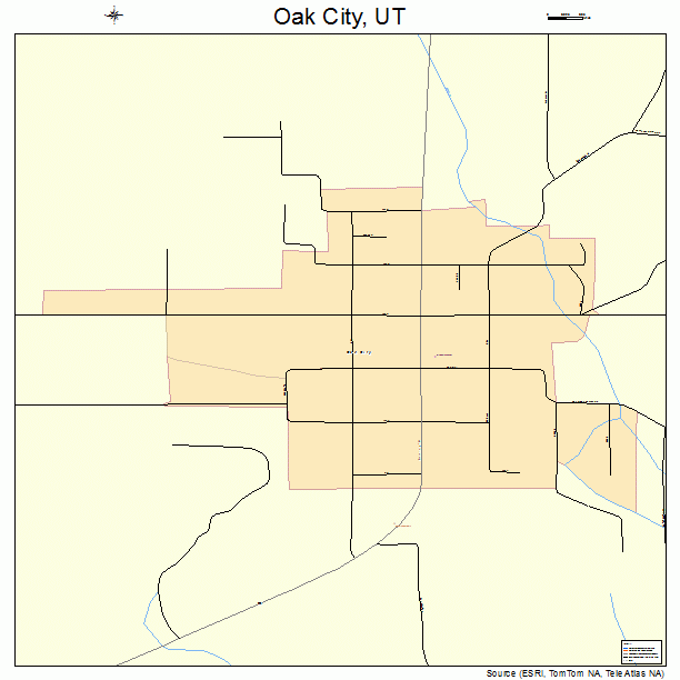 Oak City, UT street map