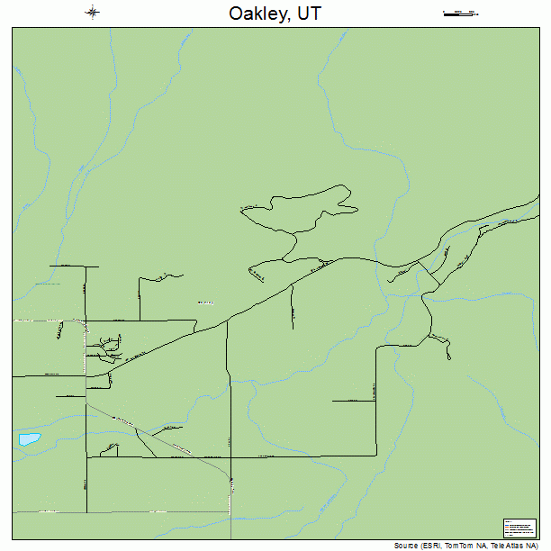 Oakley, UT street map