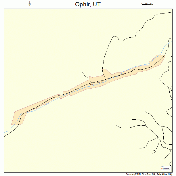 Ophir, UT street map