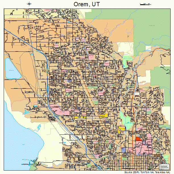 Orem, UT street map