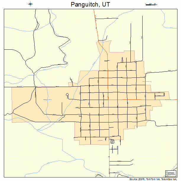 Panguitch, UT street map