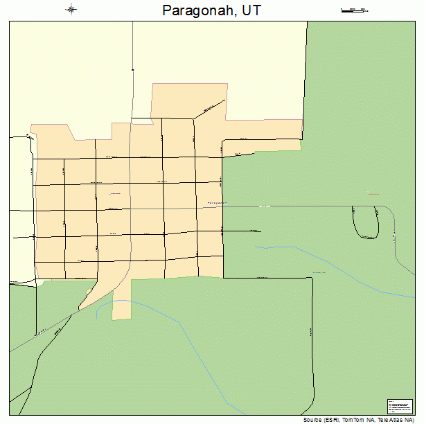 Paragonah, UT street map