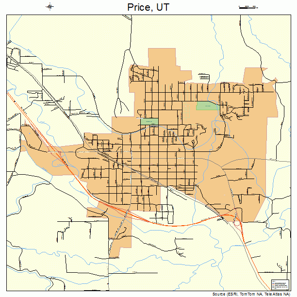 Price, UT street map