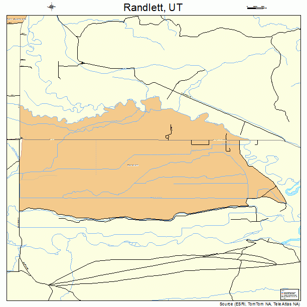 Randlett, UT street map