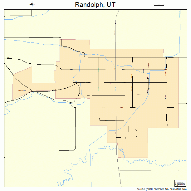 Randolph, UT street map