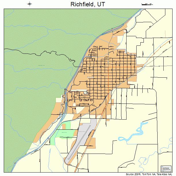 Richfield, UT street map