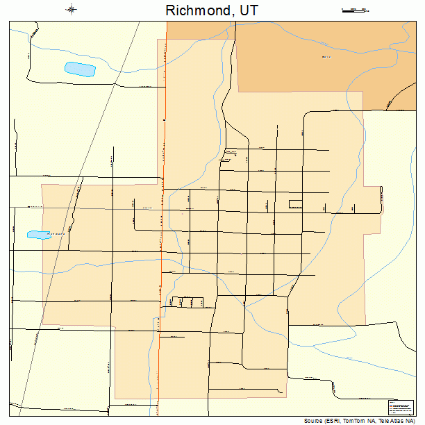 Richmond, UT street map