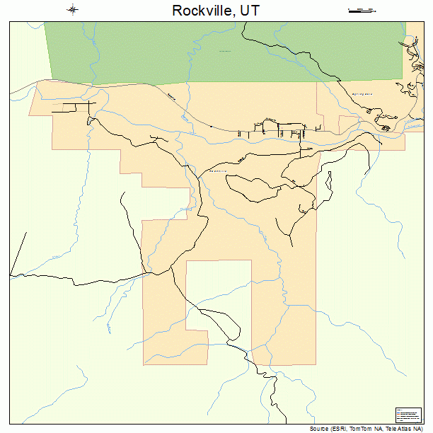 Rockville, UT street map