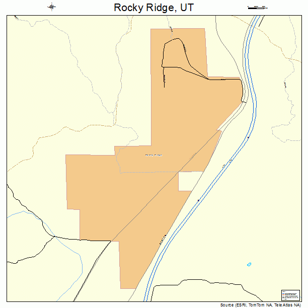 Rocky Ridge, UT street map