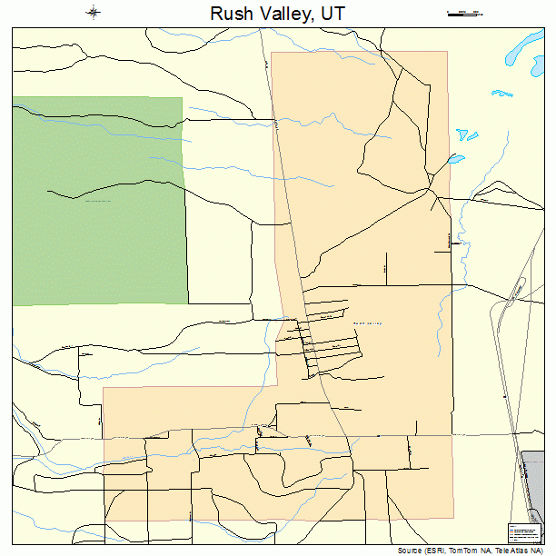 Rush Valley, UT street map