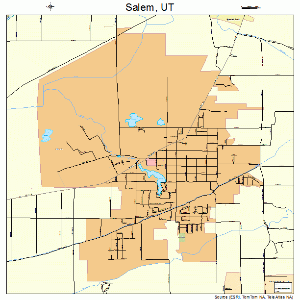Salem, UT street map
