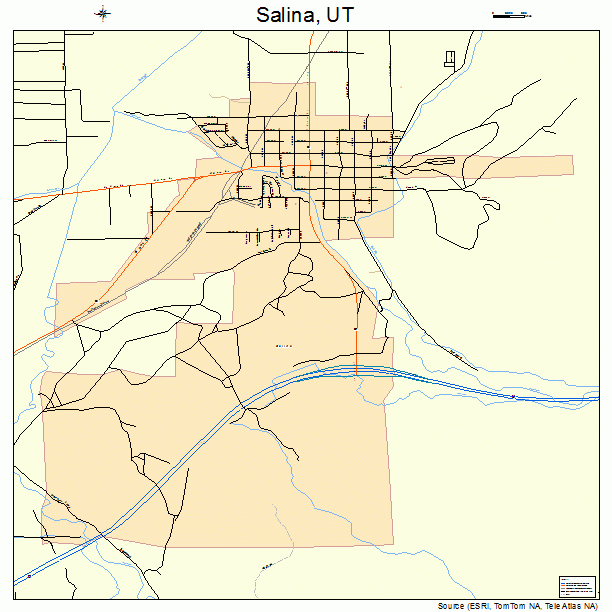 Salina, UT street map