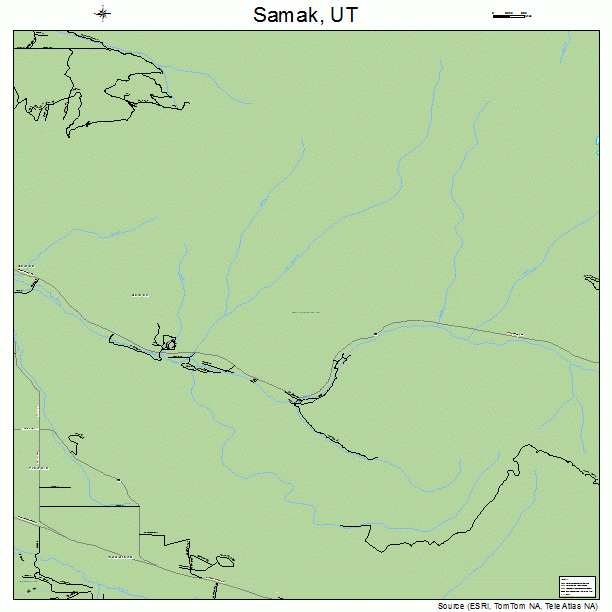 Samak, UT street map