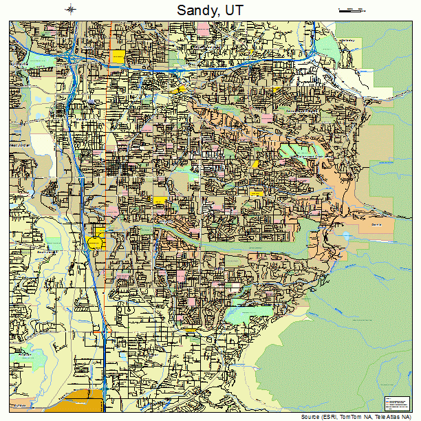 Sandy, UT street map