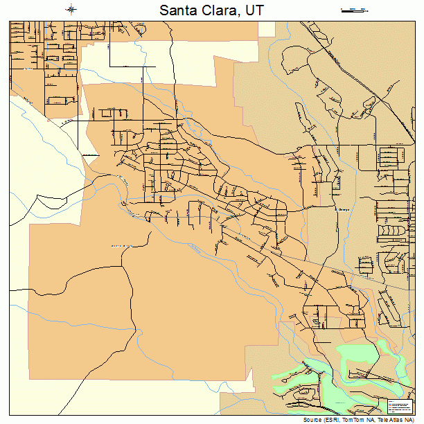 Santa Clara, UT street map