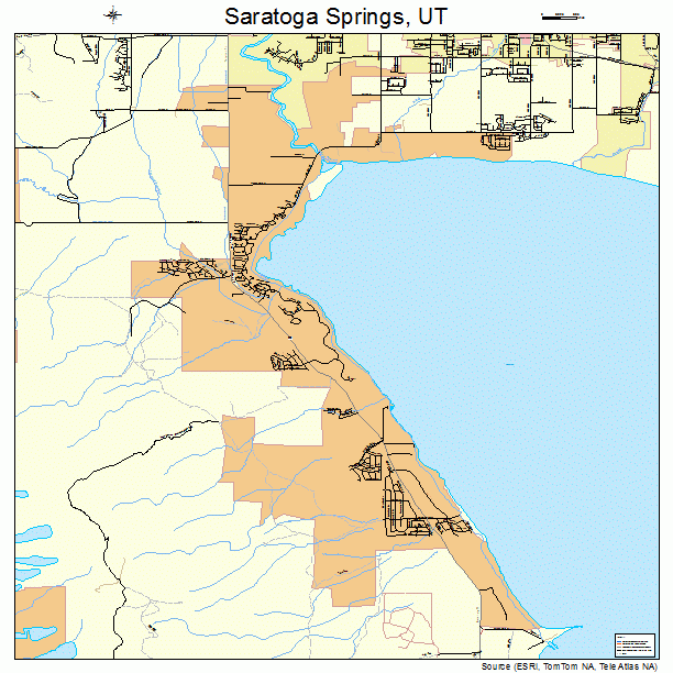 Saratoga Springs, UT street map