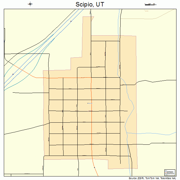 Scipio, UT street map