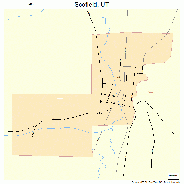 Scofield, UT street map
