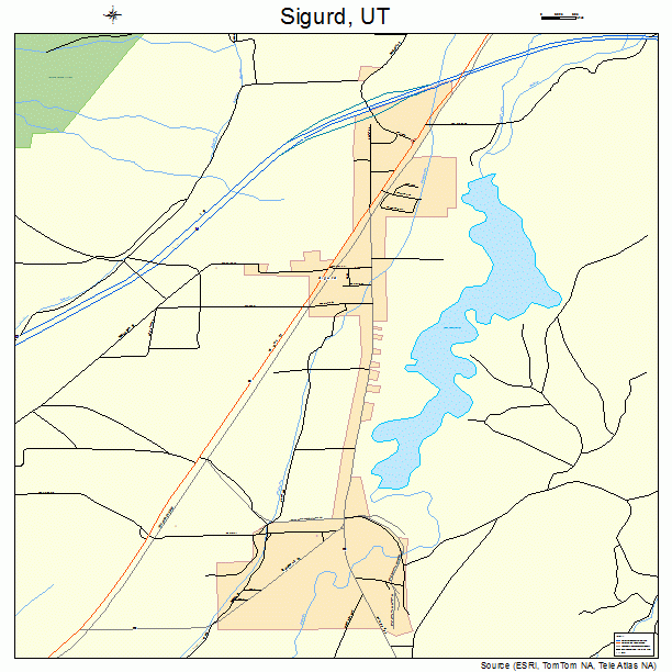 Sigurd, UT street map