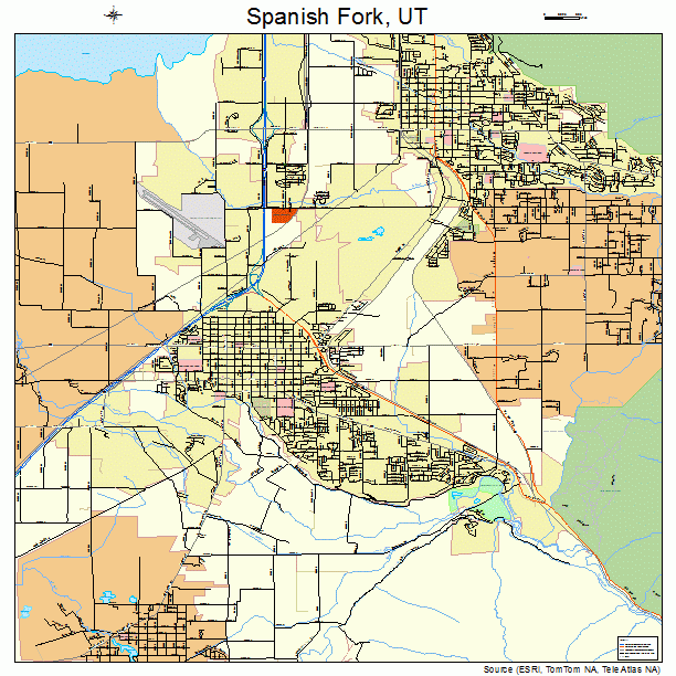 Spanish Fork, UT street map