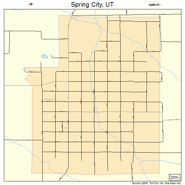 Spring City, UT street map