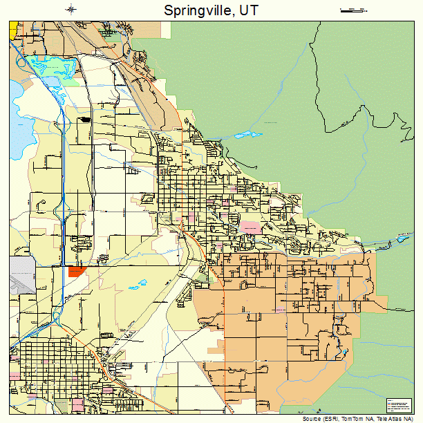 Springville, UT street map