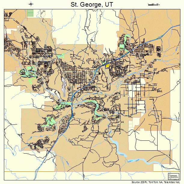 St. George, UT street map