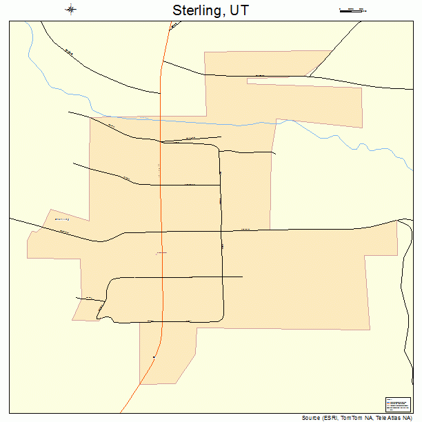 Sterling, UT street map