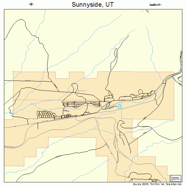 Sunnyside, UT street map