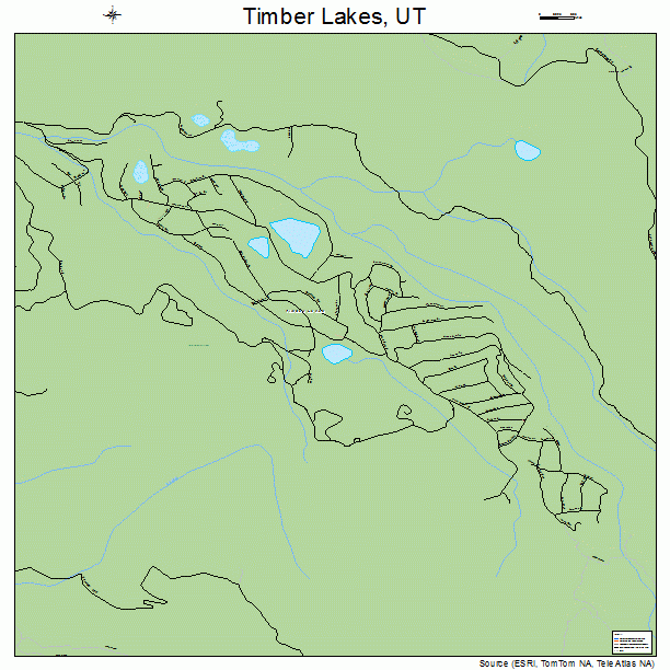 Timber Lakes, UT street map