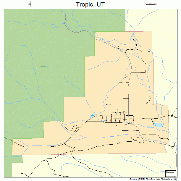 Tropic, UT street map