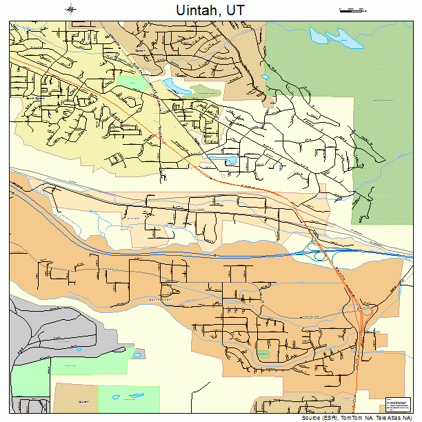 Uintah, UT street map