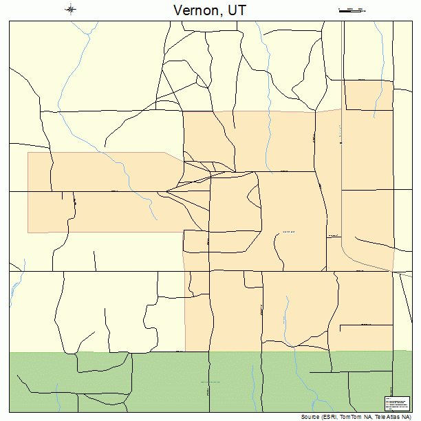 Vernon, UT street map