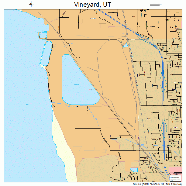 Vineyard, UT street map