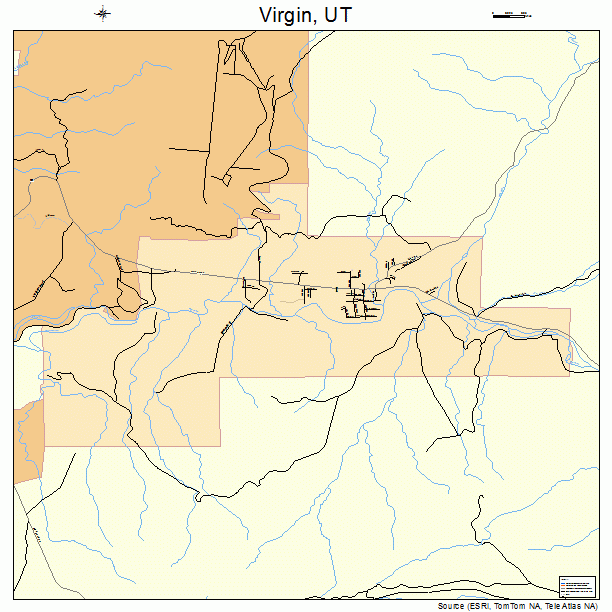 Virgin, UT street map